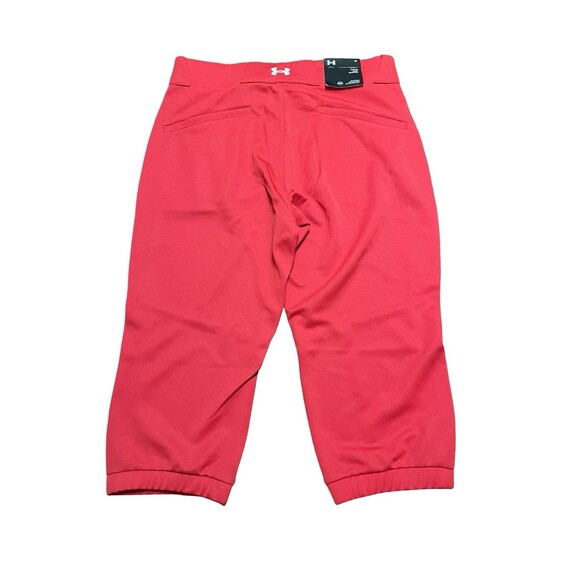 🥎Under Armour Red Cropped Softball Pants Juniors M NWT! 🥎 - Picture 2 of 12